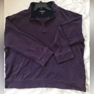 Mens XXL lands End quarter zip sweater